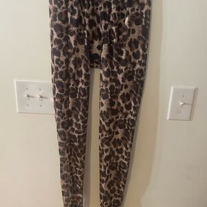 SHEIN Sheer Leopard Print Leggings size XS
